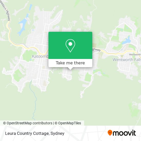 Mapa Leura Country Cottage