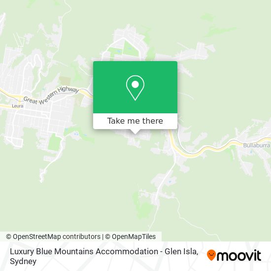 Luxury Blue Mountains Accommodation - Glen Isla map