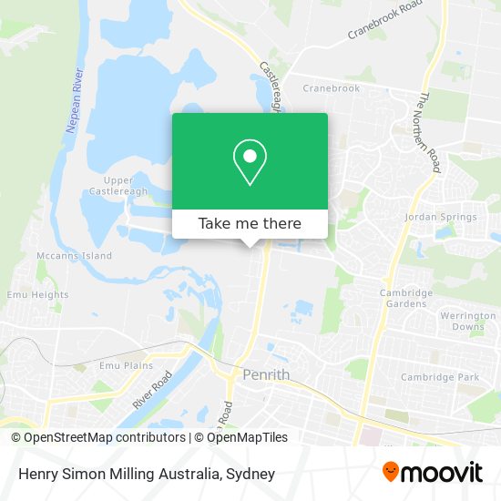 Mapa Henry Simon Milling Australia