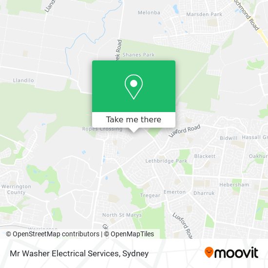 Mapa Mr Washer Electrical Services