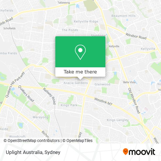 Mapa Uplight Australia