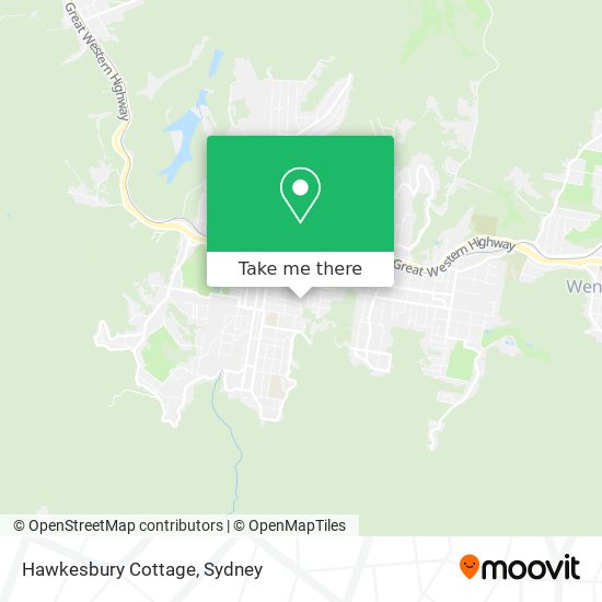 Hawkesbury Cottage map