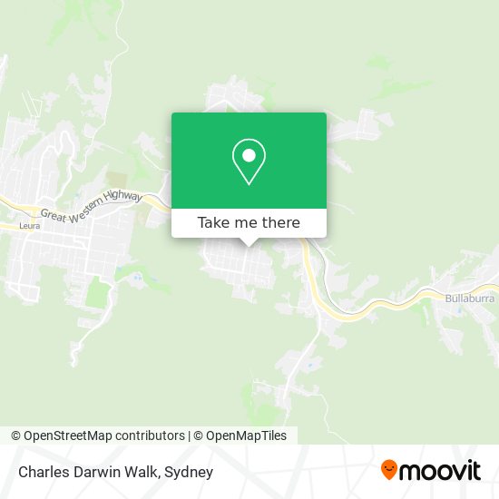 Mapa Charles Darwin Walk