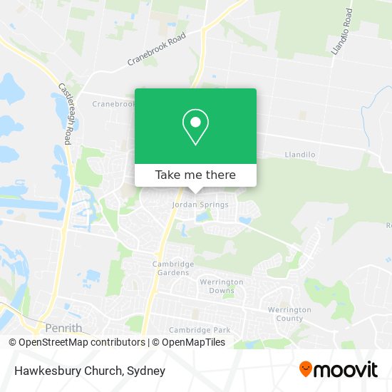 Hawkesbury Church map