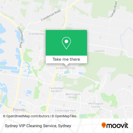 Mapa Sydney VIP Cleaning Service