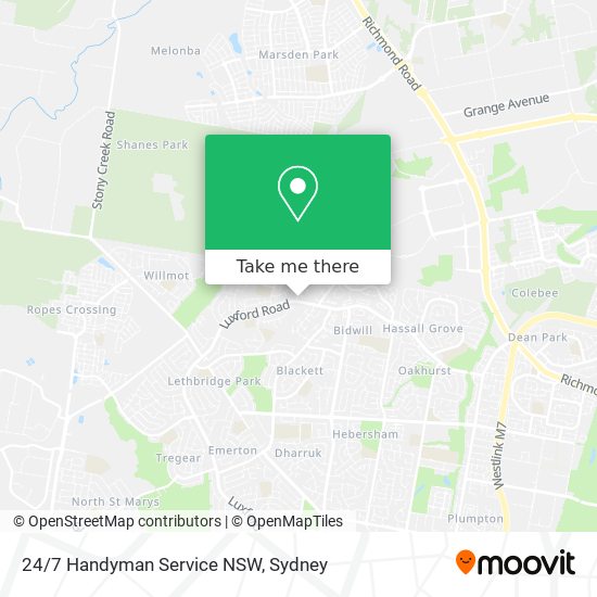 Mapa 24/7 Handyman Service NSW