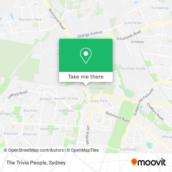 The Trivia People map
