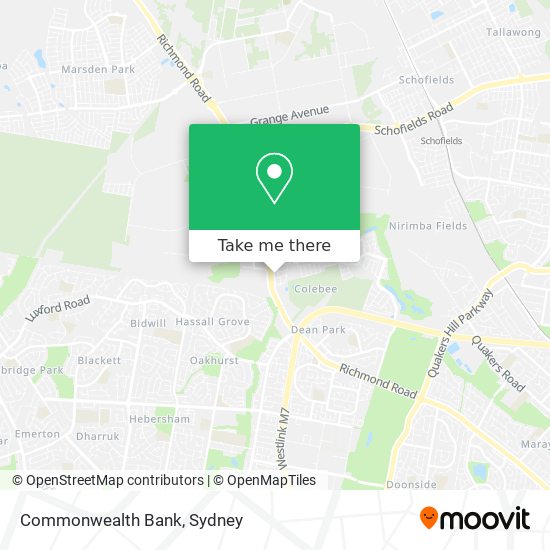 Commonwealth Bank map