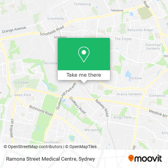 Ramona Street Medical Centre map