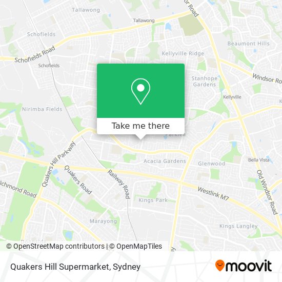 Quakers Hill Supermarket map