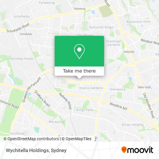 Wychitella Holdings map
