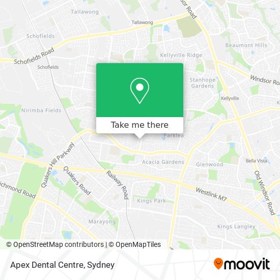 Apex Dental Centre map