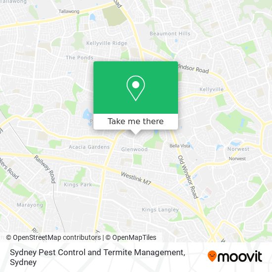 Sydney Pest Control and Termite Management map