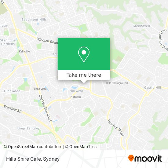 Hills Shire Cafe map