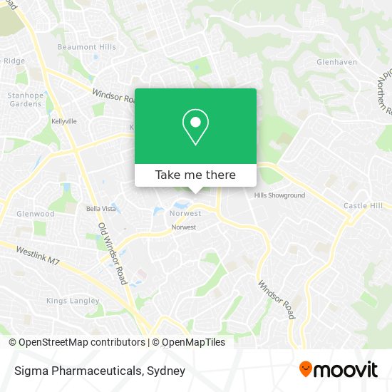 Sigma Pharmaceuticals map