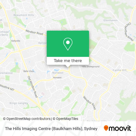 The Hills Imaging Centre (Baulkham Hills) map