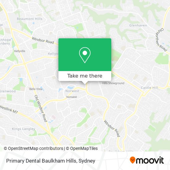 Primary Dental Baulkham Hills map