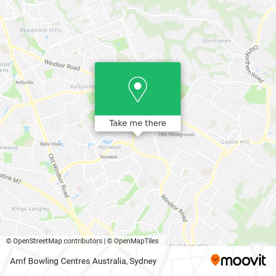 Amf Bowling Centres Australia map