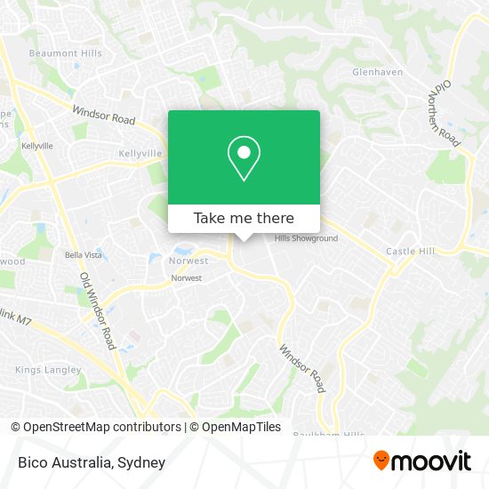 Mapa Bico Australia