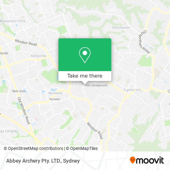 Abbey Archery Pty. LTD. map