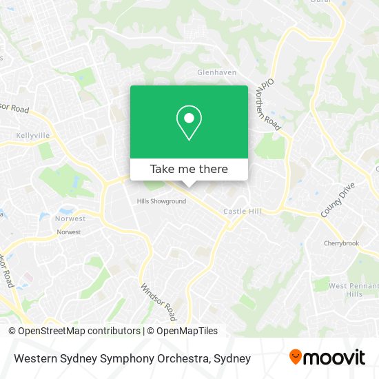 Western Sydney Symphony Orchestra map