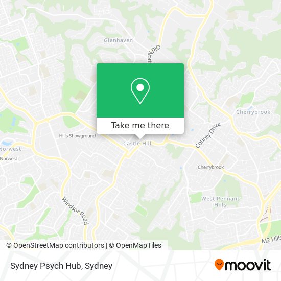 Mapa Sydney Psych Hub