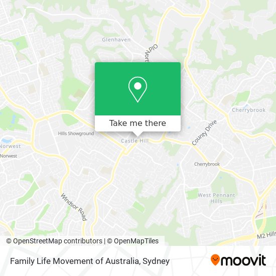 Family Life Movement of Australia map