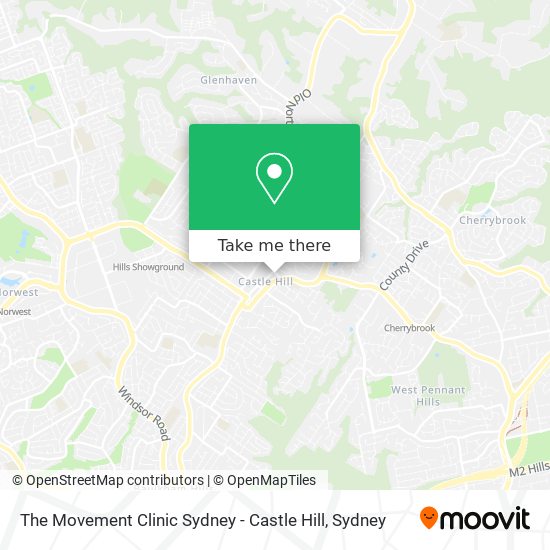 Mapa The Movement Clinic Sydney - Castle Hill