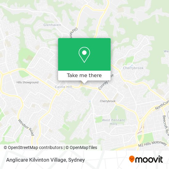 Mapa Anglicare Kilvinton Village