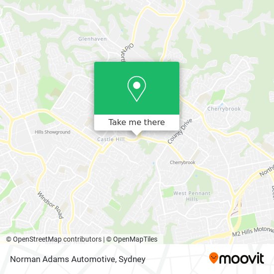 Mapa Norman Adams Automotive