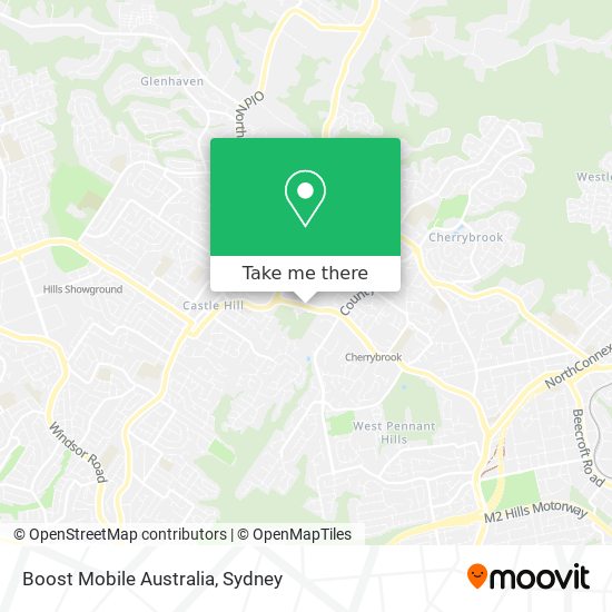 Mapa Boost Mobile Australia