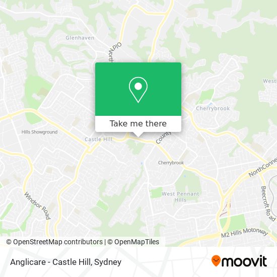 Anglicare - Castle Hill map