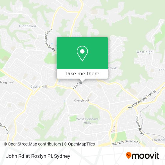 John Rd at Roslyn Pl map