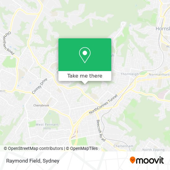 Raymond Field map