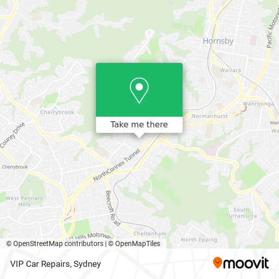 VIP Car Repairs map