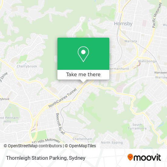 Mapa Thornleigh Station Parking