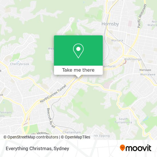 Everything Christmas map