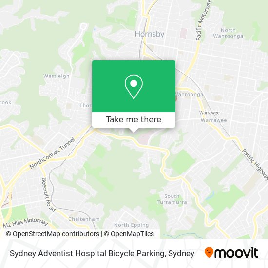 Sydney Adventist Hospital Bicycle Parking map