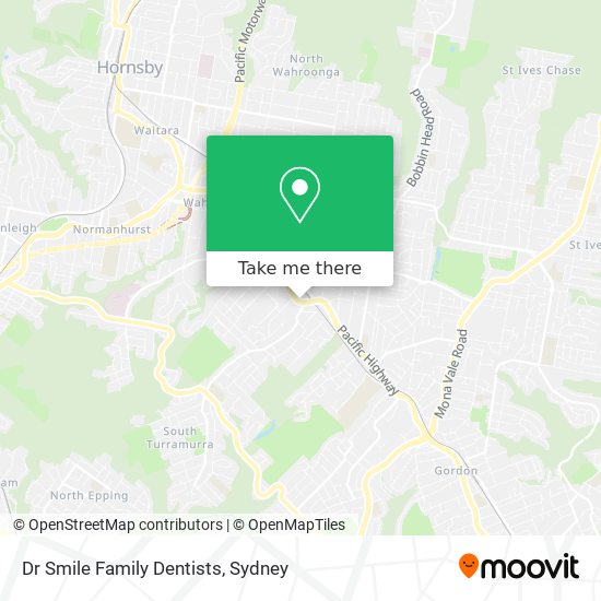 Dr Smile Family Dentists map