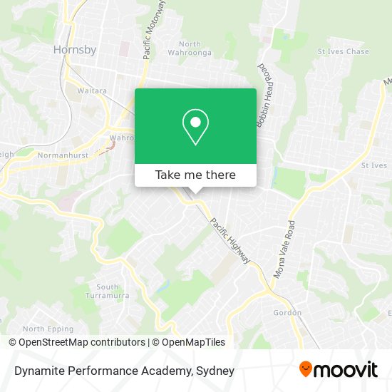 Dynamite Performance Academy map