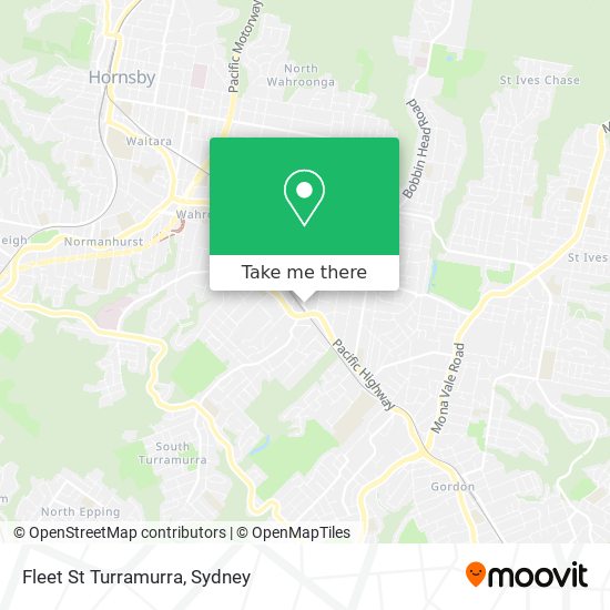 Mapa Fleet St Turramurra