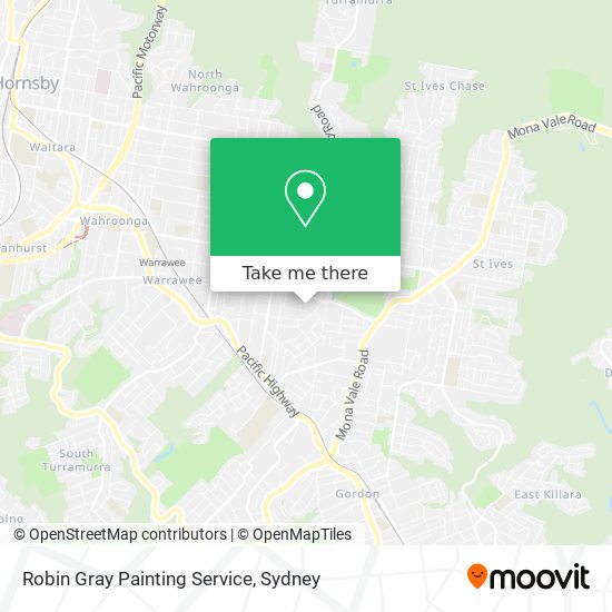 Robin Gray Painting Service map