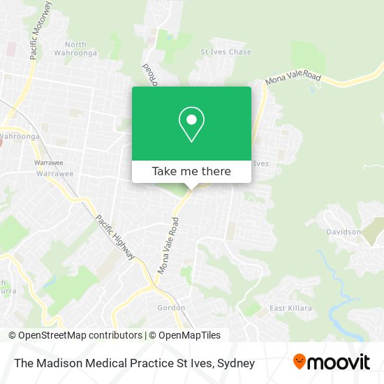 The Madison Medical Practice St Ives map