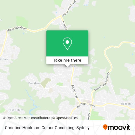 Christine Hookham Colour Consulting map