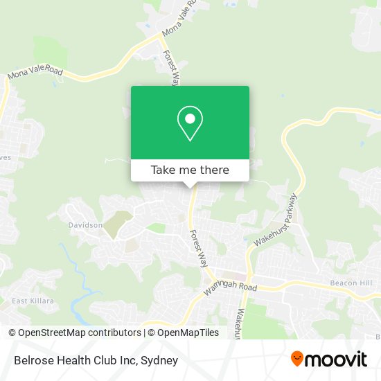 Belrose Health Club Inc map