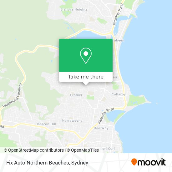 Fix Auto Northern Beaches map