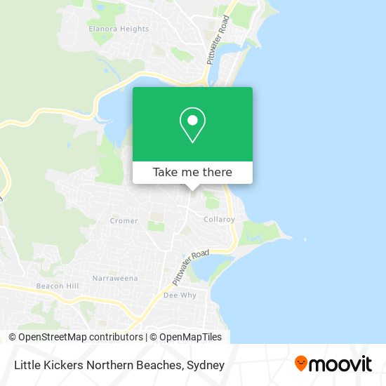 Little Kickers Northern Beaches map