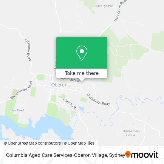 Columbia Aged Care Services-Oberon Village map