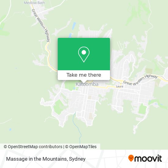 Massage in the Mountains map