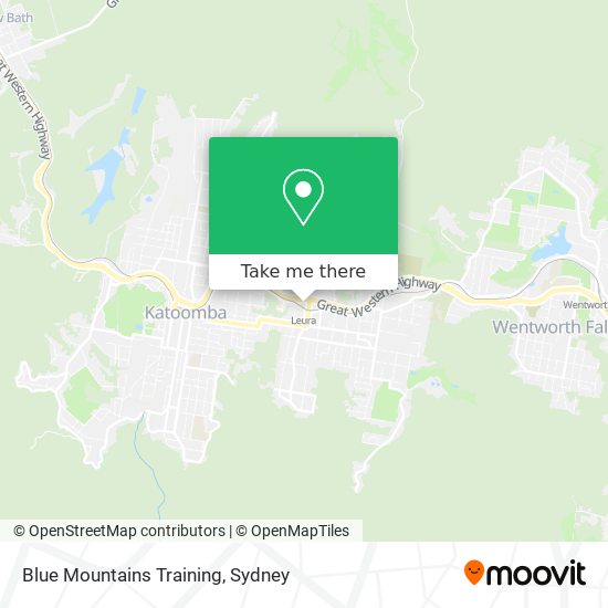 Blue Mountains Training map